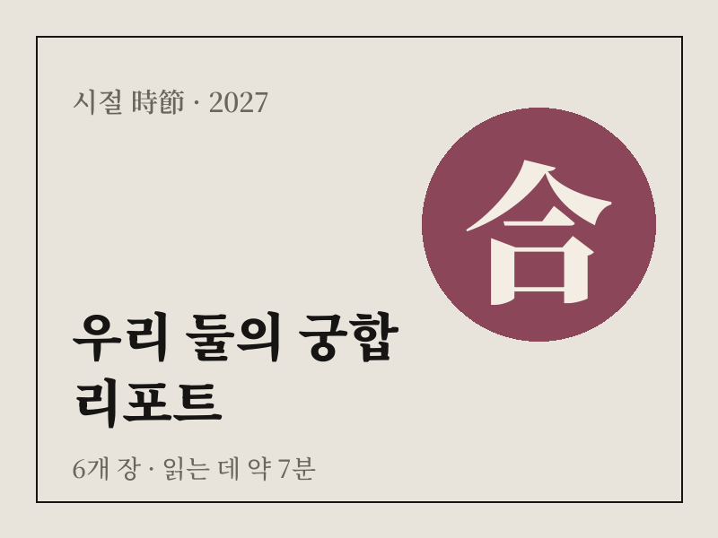 우리 둘의 궁합 리포트 상품 이미지